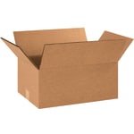 Partners Brand Double-Wall Heavy-Duty Corrugated Cartons, 18in x 12in x 6in, Kraft, Box Of 15