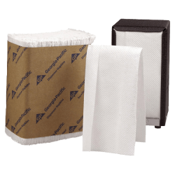 Scott Mega Cartridge 1-Ply Napkins, 6-1/2in x 8-7/16in, White, 180 Per Pack, Case Of 6 Packs