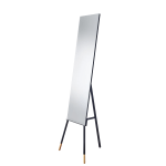 Adesso Louise Rectangle Floor Mirror, 56-3/4in x 17in, Matte Black