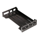 OIC Side-Loading Stackable Desk Tray, Legal Size, Black