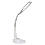 OttLite Wellness Series LED Desk Lamp With Charging Station, 26-1/4inH, White