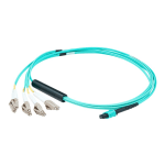 AddOn - Patch cable - LC multi-mode (M) to MPO multi-mode (F) - 10 m - fiber optic - 50 / 125 micron - OM3 - halogen-free - aqua