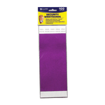 C-Line DuPont Tyvek Security Wristbands, 3/4in x 10in, Purple, 100 Wristbands Per Pack, Set Of 2 Packs