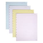 TUL Discbound Notebook Refill Pages, Letter Size, Narrow Ruled, 50 Sheets, Assorted Colors