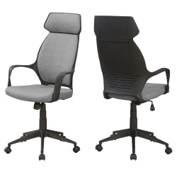 WorkPro 9500XL Series Big & Tall Ergonomic Mesh/Premium Fabric Mid-Back Chair, Black/Tangerine, BIFMA Compliant