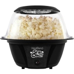 West Bend Stir Crazy Popcorn Maker, 10-3/16in x 11-1/16in x 12-1/4in, Black