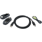 IOGEAR 6 Ft. DisplayPort, USB KVM Cable Kit with Audio (TAA) - 6 ft DisplayPort/Mini-phone/USB KVM Cable for KVM Switch, Desktop Computer, Notebook, Monitor, Keyboard, Mouse, Speaker