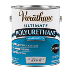 Varathane Ultimate Water-Based Polyurethane, 1 Gallon, Crystal Clear Satin, Pack Of 2 Cans