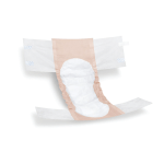 FitRight Extra Disposable Briefs, Small, Peach/White, 20 Briefs Per Bag, Case Of 4 Bags