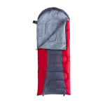 Kamp-Rite 25 deg. Camper 4 Sleeping Bag, 33in x 74in, Red/Gray