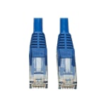 Tripp Lite Cat6 UTP Patch Cable (RJ45) - M/M, PoE, Gigabit, Snagless, CMR-LP, Blue, 6 ft. - First End: 1 x RJ-45 Male Network - Second End: 1 x RJ-45 Male Network - 1 Gbit/s - Patch Cable - Gold Plated Contact - 23 AWG - Blue