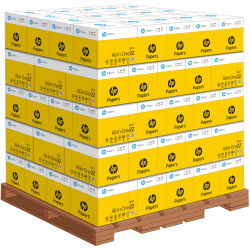 HP All-In-One Copy Paper, White, Letter (8.5in x 11in), 200000 Sheets Per Pallet, 22 Lb, 96 Brightness, Case Of 5 Reams