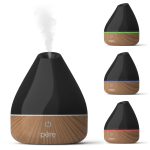 Pure Enrichment PureSpa Natural Aromatherapy Oil Diffuser, 200 mL, Black