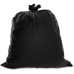 Genuine Joe 1.5 mil Trash Bags, 45 gal, 39inH x 46inW, Black, 50 Bags