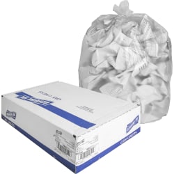 Genuine Joe High-Density Can Liners, 16 Gallons, 24in x 33in, Clear, Box Of 1,000 Liners