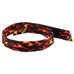 Ergodyne Chill-Its 6705 Evaporative Cooling Bandanas, Flames, Pack Of 24 Bandanas