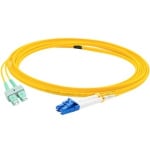 AddOn - Patch cable - LC/APC single-mode (M) to SC/APC single-mode (M) - 3 m - fiber optic - duplex - 9 / 125 micron - OS2 - riser - yellow