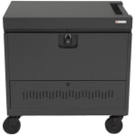 Bretford CUBE Toploader - 34in Width x 23in Depth x 33in Height - Charcoal Steel Frame - For 40 Devices