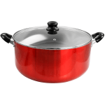 Better Chef 18-Quart Aluminum Non-Stick Dutch Oven, Red