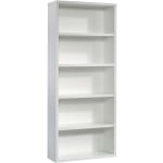 Sauder Select 73inH 5-Shelf Bookcase, Soft White