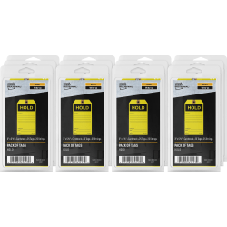 Avery Preprinted HOLD Inventory Tags - 5.75in Length x 3in Width - 25 / Pack - Card Stock - Yellow