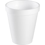 Dart Handi-Kup Insulated Styrofoam Cups, 6 Oz, White, Box Of 1,000 Cups