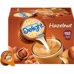 International Delight Hazelnut Liquid Creamer Singles - Hazelnut Flavor - 0.50 fl oz (15 mL) - 192/Carton