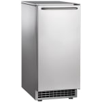 Hoffman Scotsman Air Cooled Undercounter Ice Machine, With Built-In Pump, Gourmet Ice, 34-3/8inH x 14-7/8inW x 22inD, Silver