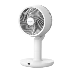 Pure Enrichment 2-In-1 Circulating Floor And Desk Fan, 35in x 12-1/4in, White