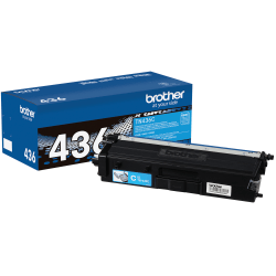 Brother TN-436 High-Yield Cyan Toner Cartridge, TN-436C