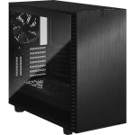 Fractal Design Define 7 Black TG Dark Tint - Mid-tower - Black - Steel, Anodized Aluminum, Tempered Glass - 9 x Bay - 4 x 5.51in x Fan(s) Installed - 0 - ATX, EATX, Micro ATX, Mini ITX Motherboard Supported - 9 x Fan(s) Supported