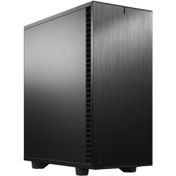 Fractal Design Define 7 Compact Computer Case - Mid-tower - Black - Brushed Aluminum - 4 x Bay - 4 x 4.72in x Fan(s) Installed - 0 - ATX, Micro ATX, Mini ITX Motherboard Supported - 7 x Fan(s) Supported