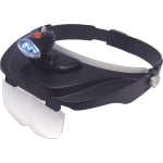 Carson MagniVisor Deluxe - CP-60 - Magnifying Area 4in Diameter - Overall Size 3.5in Height x 9.8in Width - Acrylic Lens