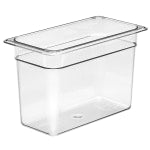 Cambro Camwear GN 1/3 Size 8in Food Pans, 8inH x 7inW 12-3/4inD, Clear, Set Of 6 Pans