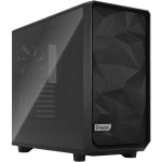 Fractal Design Meshify 2 Computer Case - Black - Steel, Tempered Glass - 8 x Bay - 3 x 5.51in x Fan(s) Installed - 0 - EATX, ATX, Micro ATX, Mini ITX Motherboard Supported