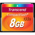 Transcend 8GB Compact Flash Card (133x) - 8 GB