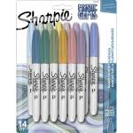 Sharpie Mystic Gems Permanent Markers - Fine Marker Point - Multi - 14 / Pack