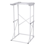 Black+Decker Washer Dryer Stacking Rack Stand, 50-13/16inH x 24-5/8inW x 25-3/4inD, White