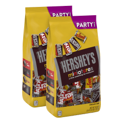 Hersheys Miniatures Chocolate Mix Assortment, 35.9 Oz, Pack Of 2 Bags