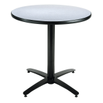 KFI Studios Laminate Breakroom Table With X-Shaped Base, 29inH x 42inW x 42inD, Gray Nebula