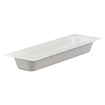 Cambro Camwear GN 1/2 Long 2in Food Pans, White, Set Of 6 Pans