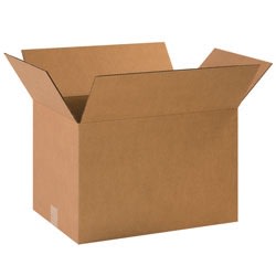 Partners Brand Corrugated Boxes, 18 1/2in x 12 1/2in x 12in, Kraft, Pack Of 20