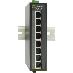 Perle IDS-108F-XT - Industrial Ethernet Switch - 8 Ports - 10/100Base-TX - 2 Layer Supported - Rail-mountable, Wall Mountable, Panel-mountable - 5 Year Limited Warranty