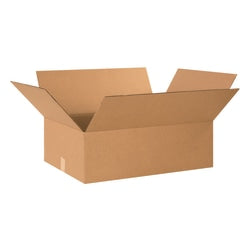 Partners Brand Corrugated Boxes, 24in x 18in x 8in, Kraft, Pack Of 20