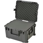 SKB Cases iSeries Protective Case With Cubed Foam And In-Line Wheels, 22in x 17in x 12-1/2in, Black