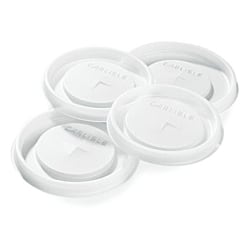 Carlisle Disposable Tumbler Lids, 12 Oz. Clear, Pack Of 1,000 Lids