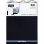 Cambridge Stiff-Back Wire-Bound Notepad, Letter Size, College Rule, Navy