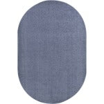 Joy Carpets Kids Essentials Oval Area Rug, Endurance, 7-1/2ft x 12ft, Glacier Blue