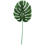 Amscan Summer Plastic Faux Palm Leaves, 29-1/2in x 10in, Green, Pack Of 2 Leaves