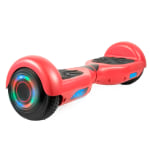 AOB Hoverboard With Bluetooth Speakers, 7inH x 27inW x 7-5/16inD, Red